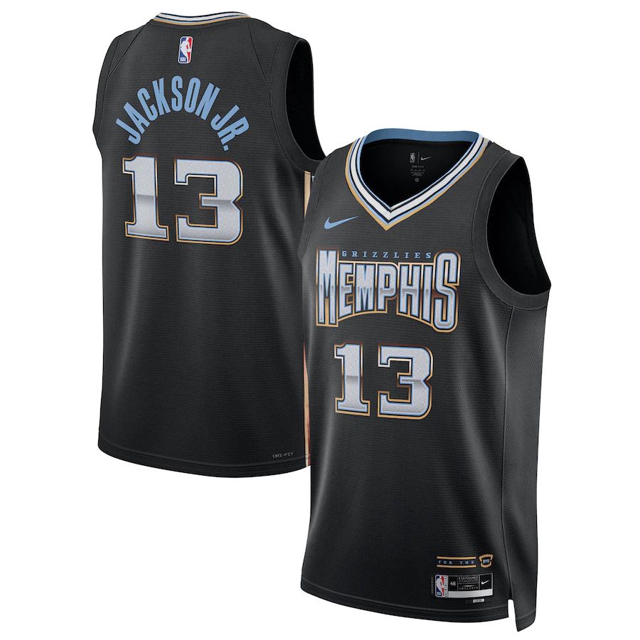 Men Memphis Grizzlies #13 Jaren Jackson Jr. Nike Black City Edition 2022-23 Swingman NBA Jersey->customized nba jersey->Custom Jersey